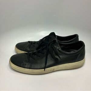 Ecco city sneakers black leather size 46 US size 12-12.5‎